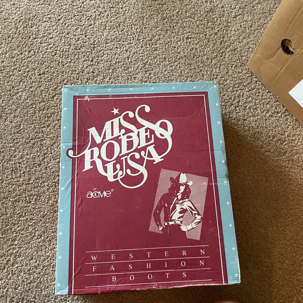 Vintage black cowboy boots